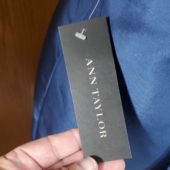 Ann Taylor Strapless Blue Sheath Dress for Prom - Picture 3 of 12